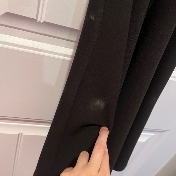 🧁black criss cross back tie flowy bottom dress - Picture 8 of 11